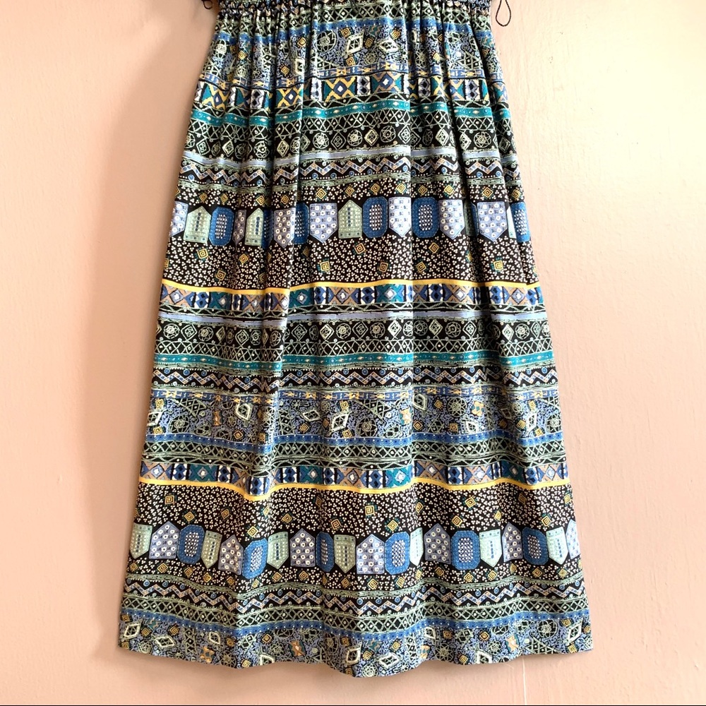 VINTAGE LADY CAROL MIDI DRESS COLORFUL PRINT - Picture 4 of 10